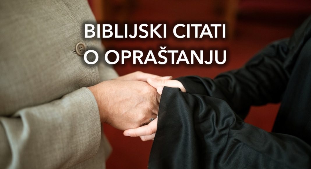 Biblijski citati o opraštanju