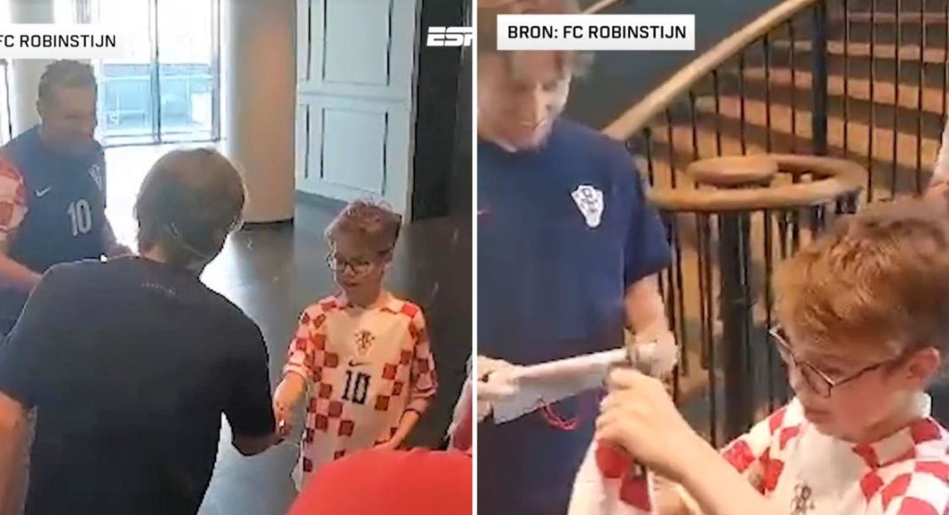 Luka Modrić ispunio želju mladom Hrvatu