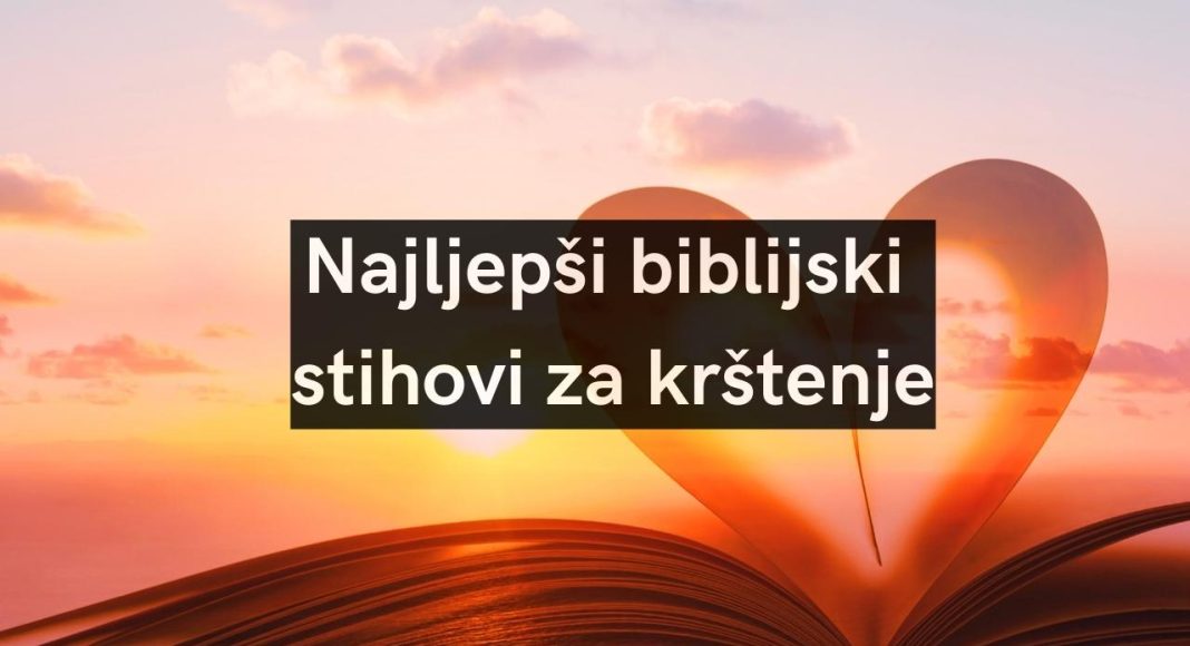 Biblijski stihovi za krštenje