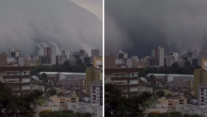 Zastrašujući video velikog oblaka koji je "progutao" grad