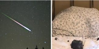 Meteorit pao na ženin krevet