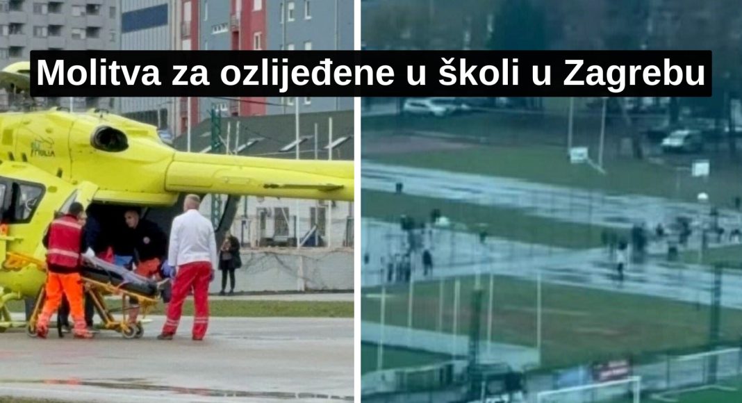 Molitva za ozlijeđene u školi u Zagrebu