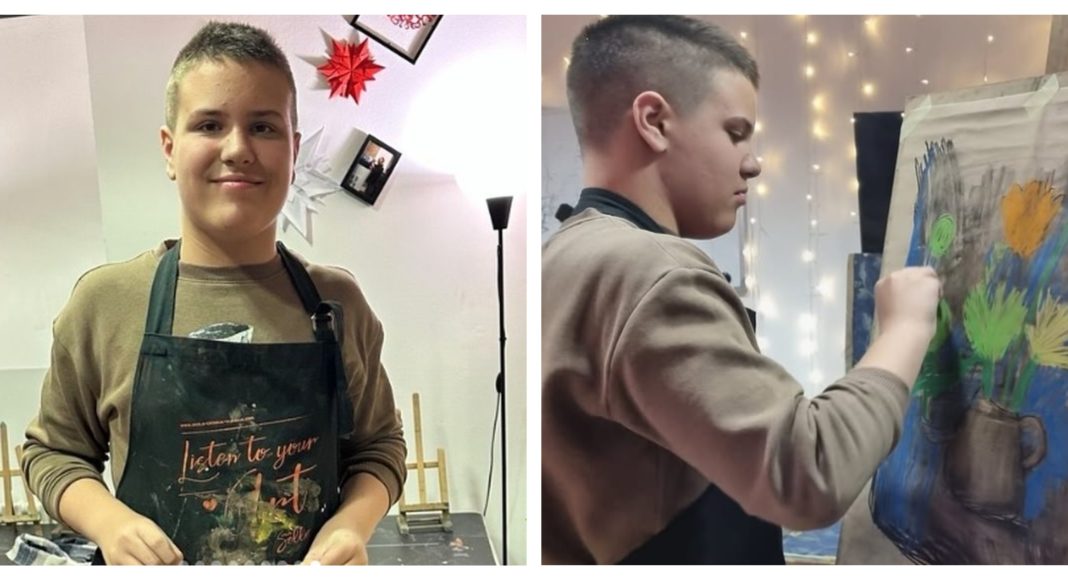 Jakov (12) iz Virovitice ima autizam, ali i predivan talent kojim osvaja galerije